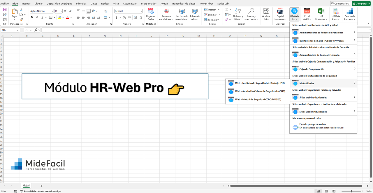 Sitios web de Mutualidades de Seguridad Laboral
