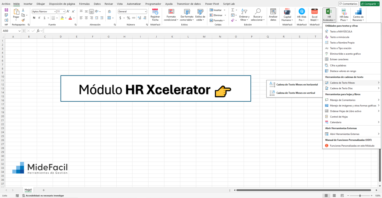Cadena de Textos automáticos