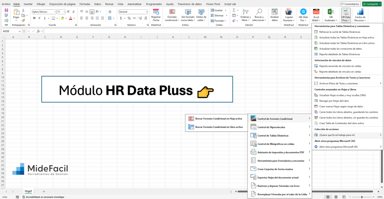 ¿Formato Condiciona de datos?