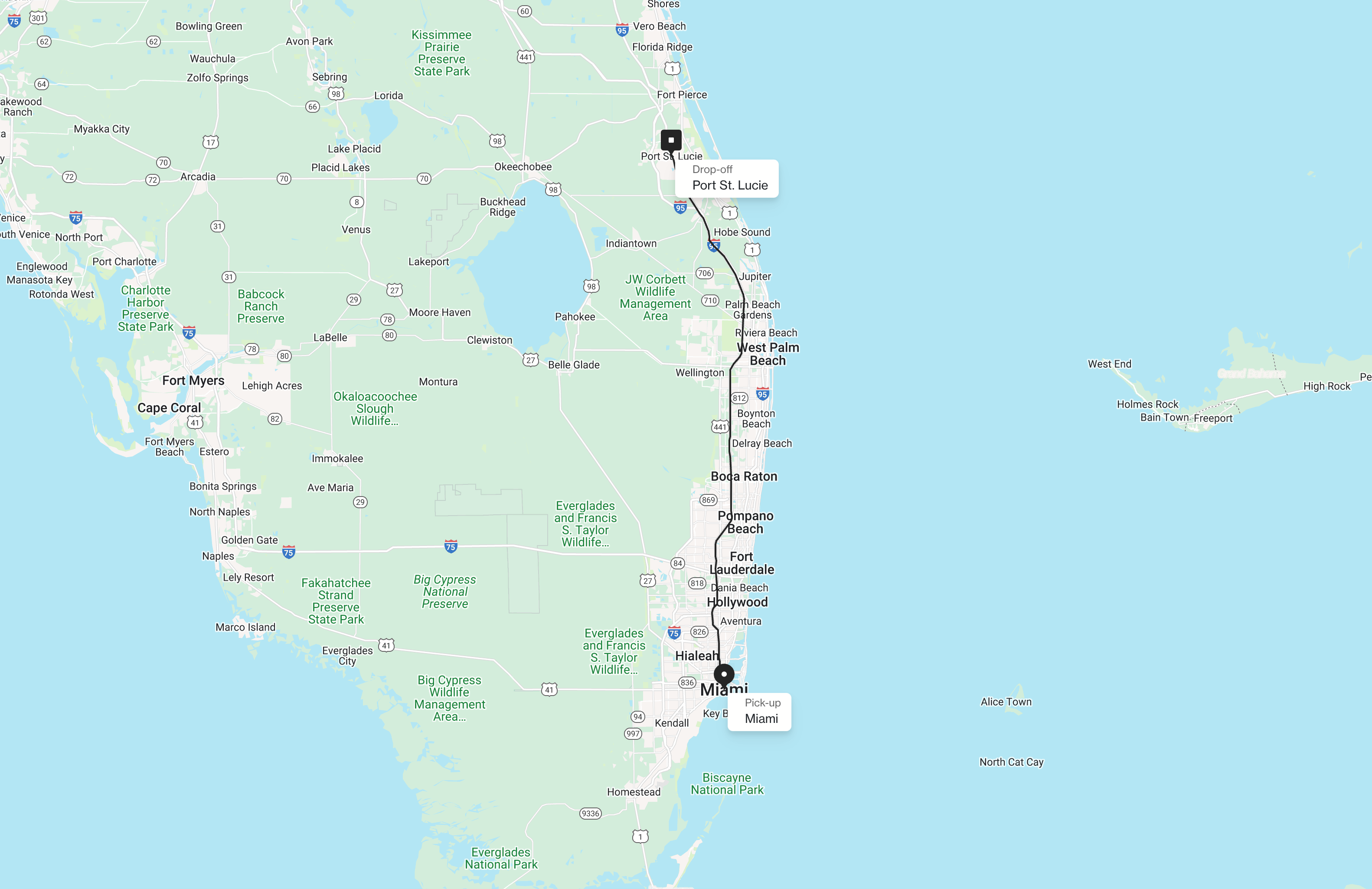 Miami to Port St. Lucie Rideshare | Uber Car Service - Hitch