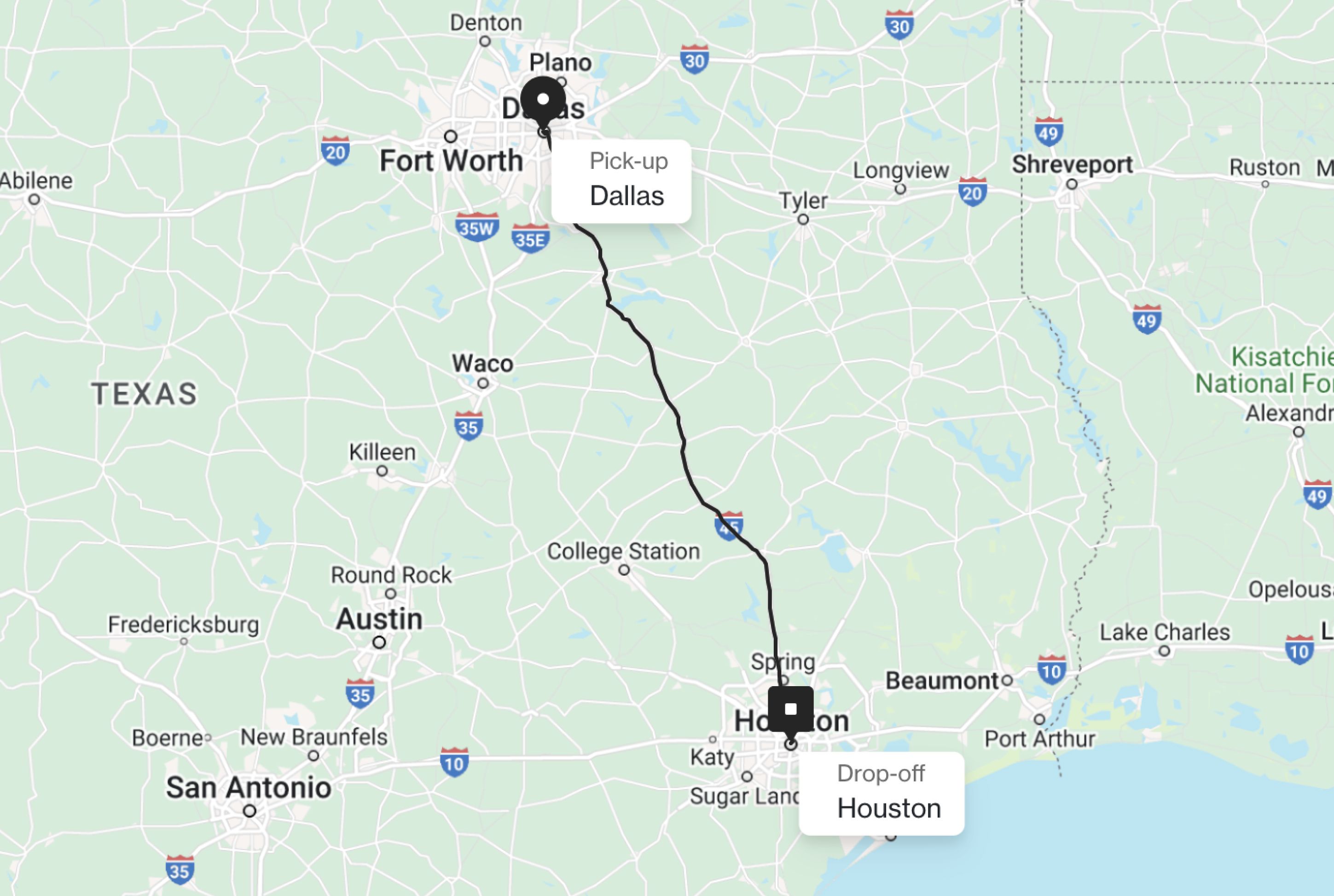Dallas to Houston Rideshare | Uber Car Service - Hitch