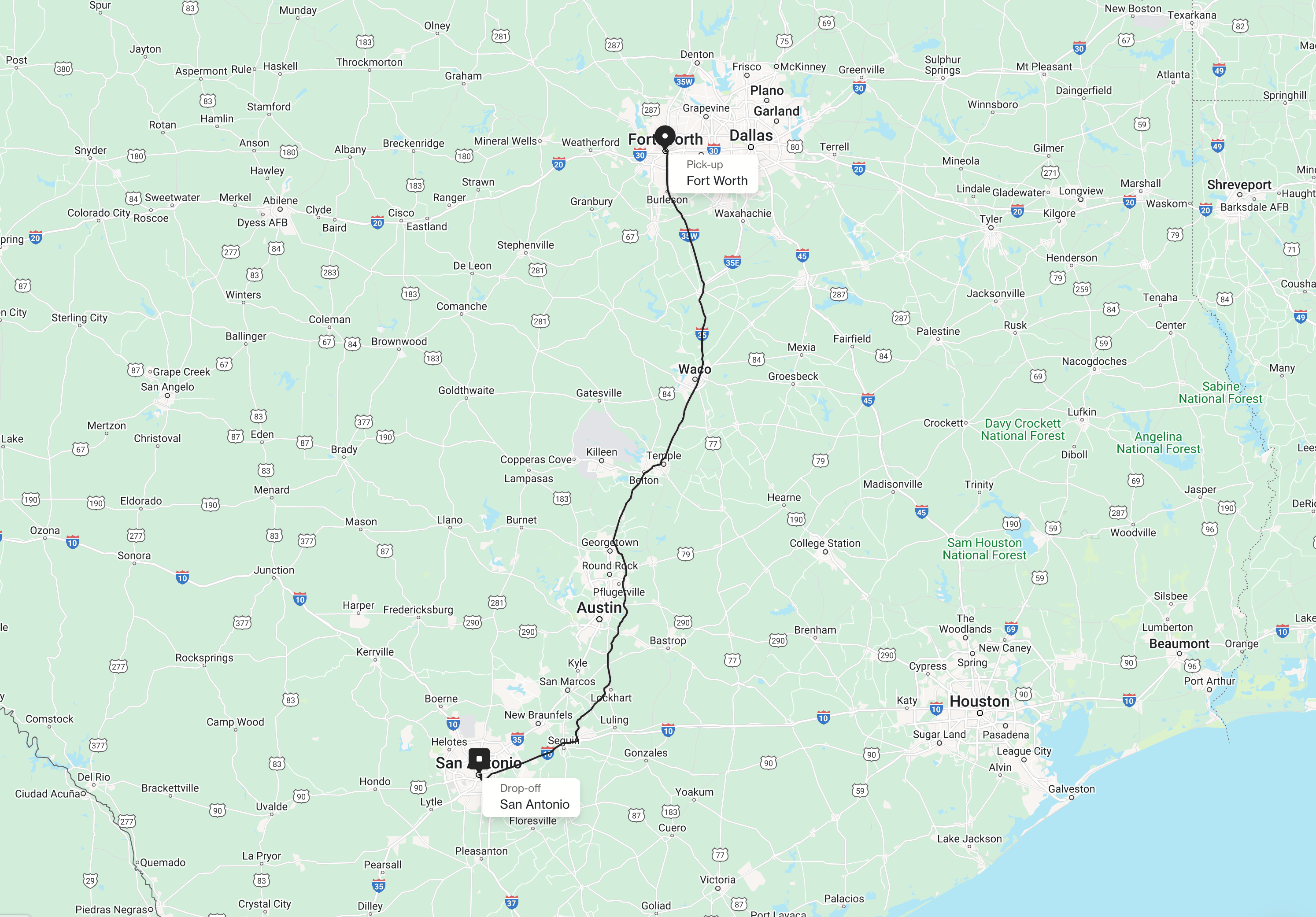 Fort Worth to San Antonio Rideshare | Uber Car Service - Hitch