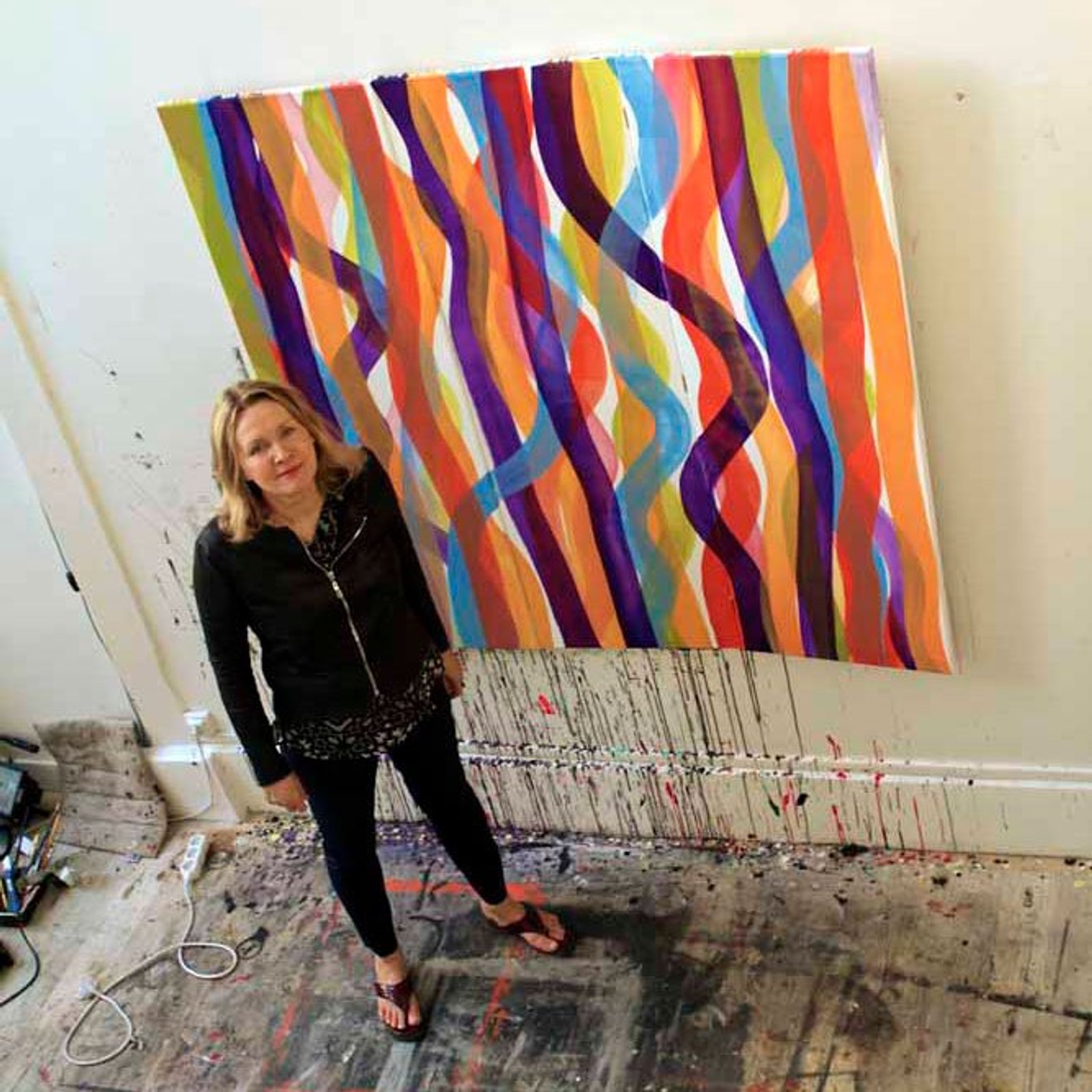 Michèle van de Roer in her Studio