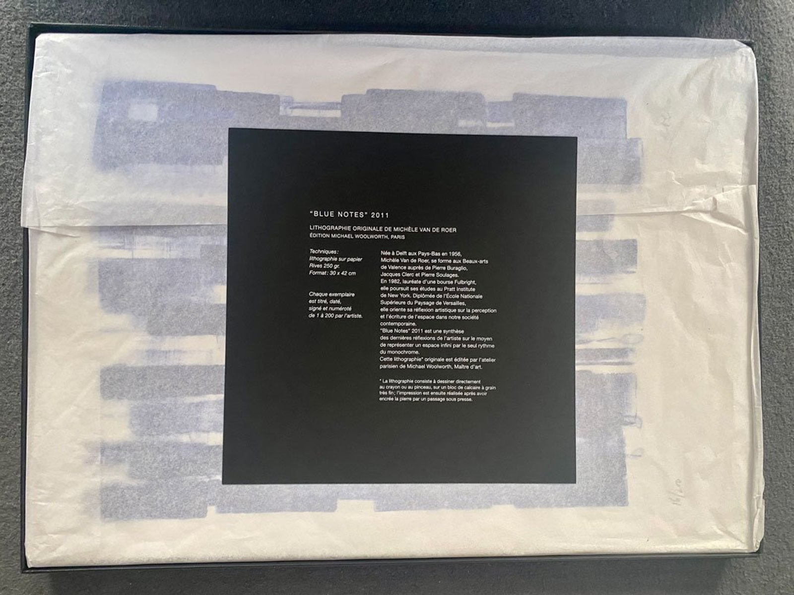 Blue Note — Société Générale award lithograph in presentation box