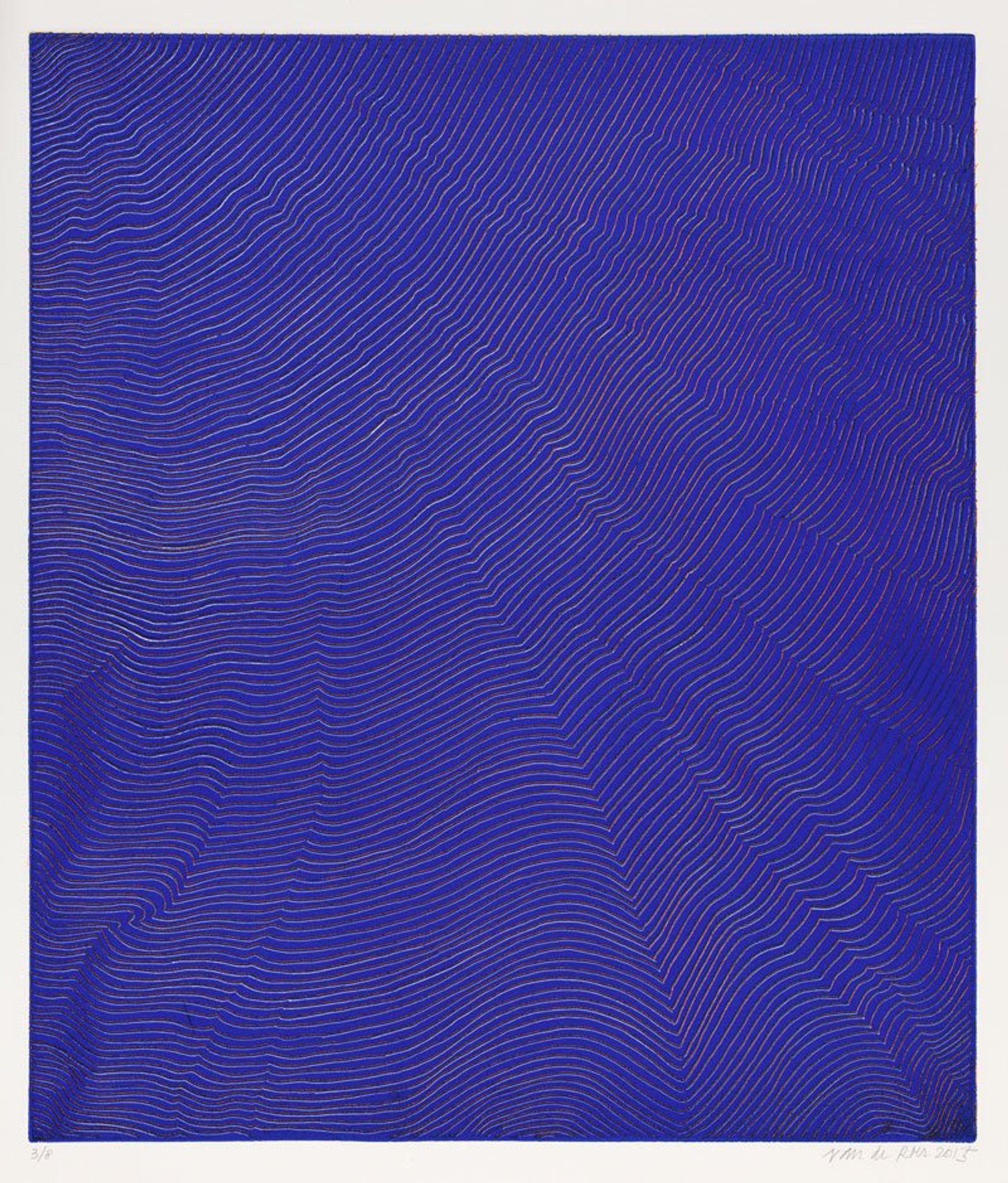 Infinite Plate Series Blue Topography