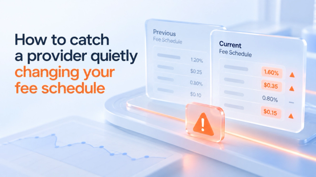 How to catch a provider quietly changing your fee schedule