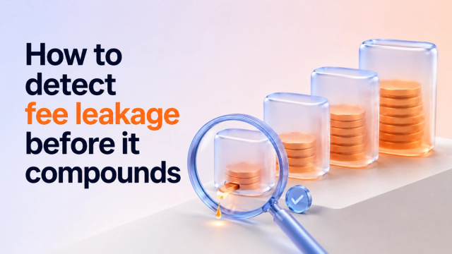 How to detect fee leakage before it compounds