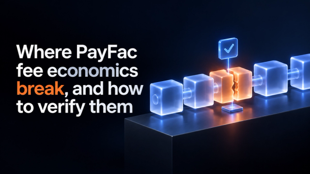 Where PayFac fee economics break, and how to verify them