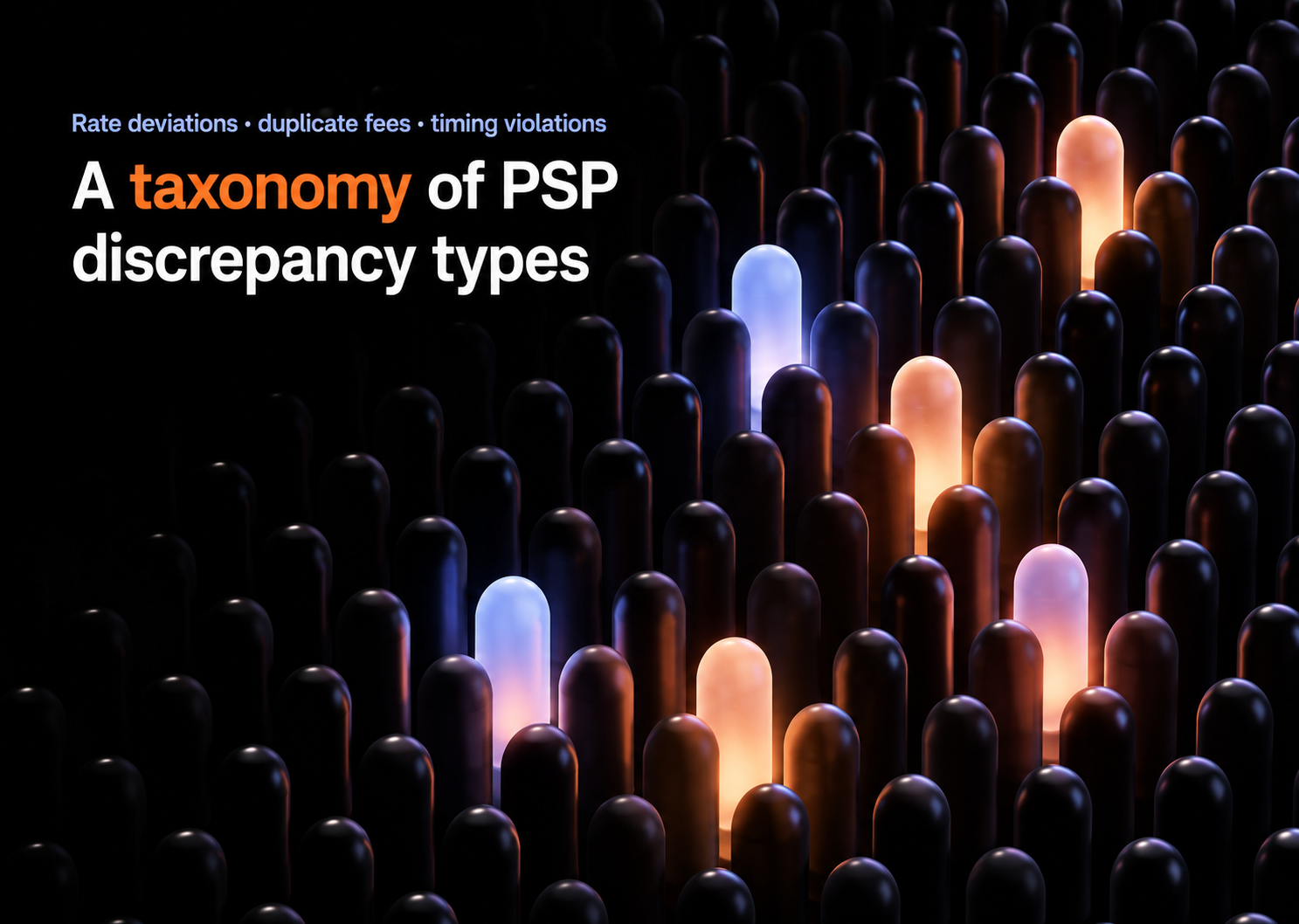 Rate deviations, duplicate fees, timing violations: a taxonomy of PSP discrepancy types