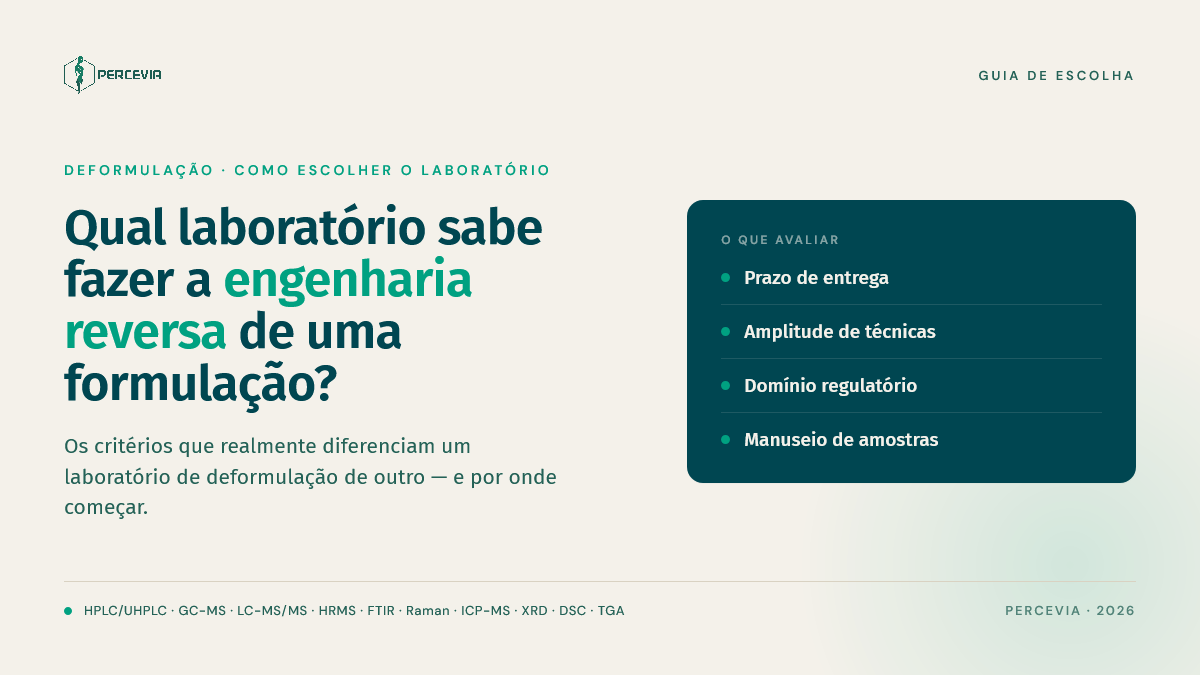 Qual Laboratório Faz Engenharia Reversa de Medicamentos? Guia de Escolha
