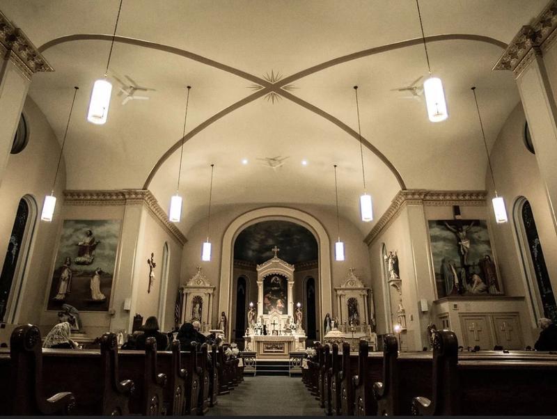 Santuario de St. Norbert visto desde la nave