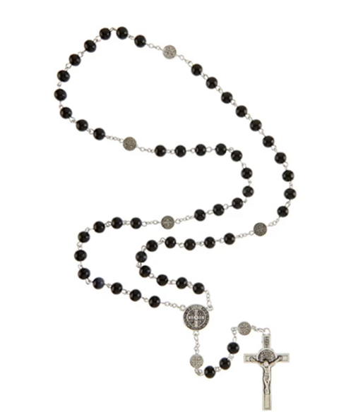 Black St. Benedict Medals Rosary