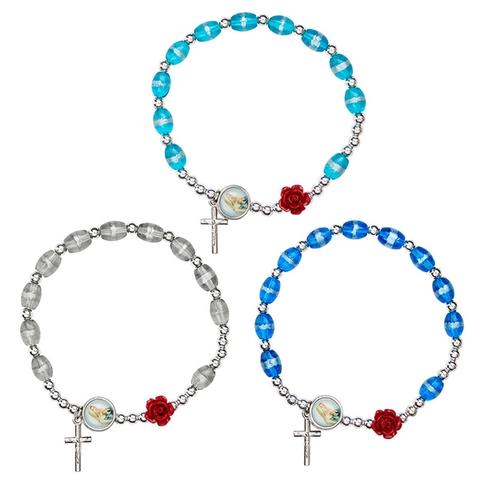 Rose Rosary Bracelet Assortment