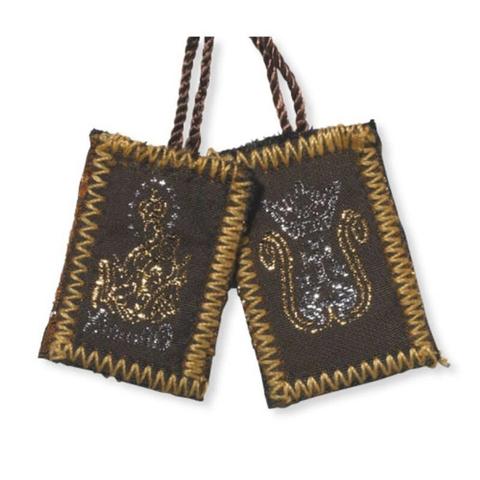 Brown Wool Scapular