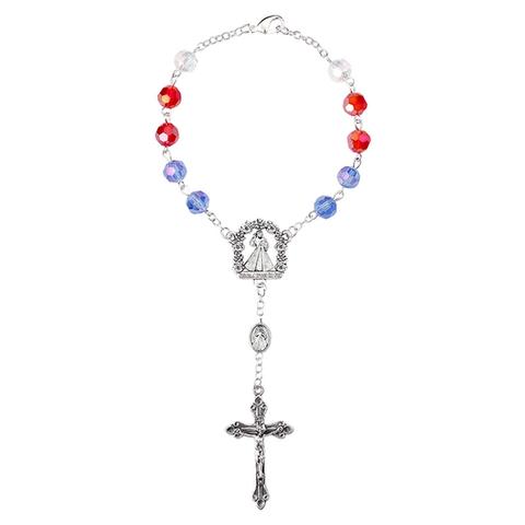 Divine Mercy Multicolor Auto Rosary