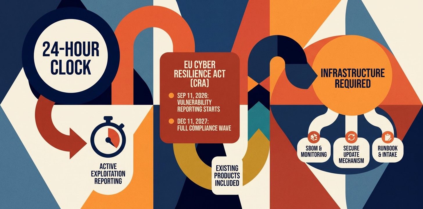The EU Cyber Resilience Act hits IoT this September. Most product teams aren't ready.