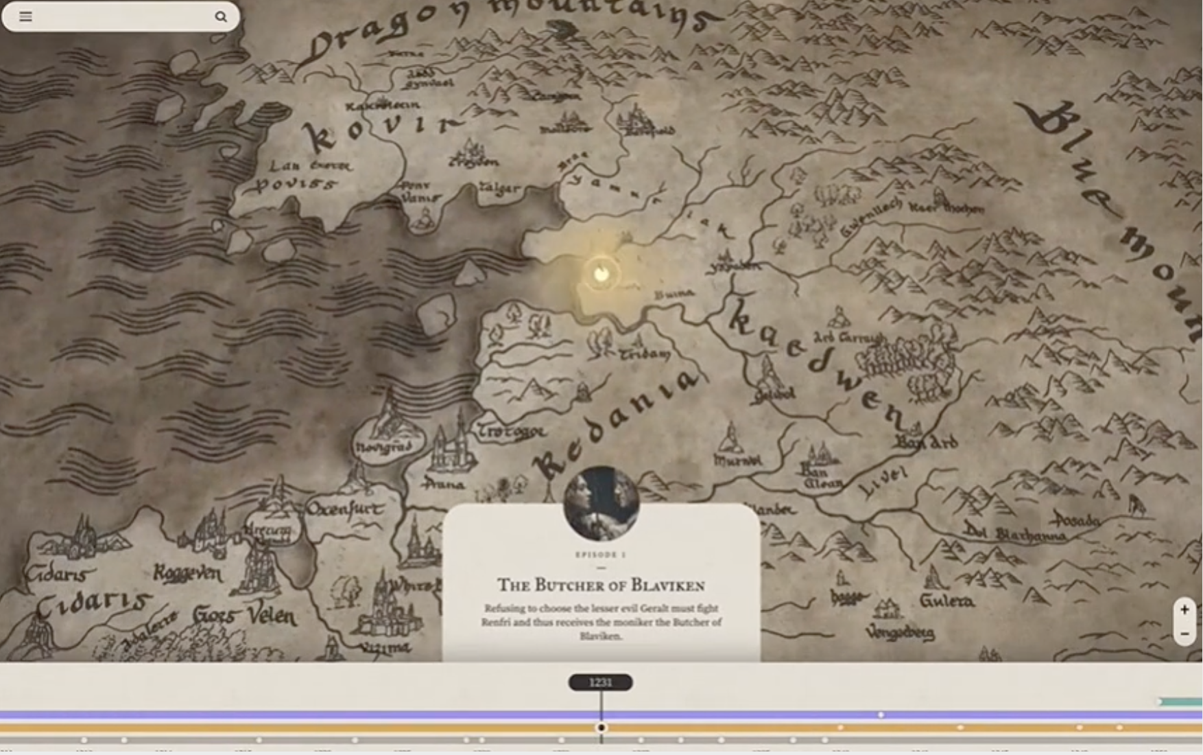 Netflix - The Witcher - Map of the world