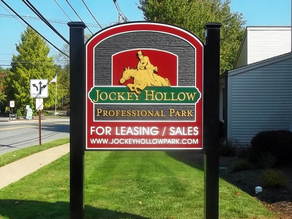 Jockey Hollow Professional Park - New Jersey Carved sign by Loumarc Signs
