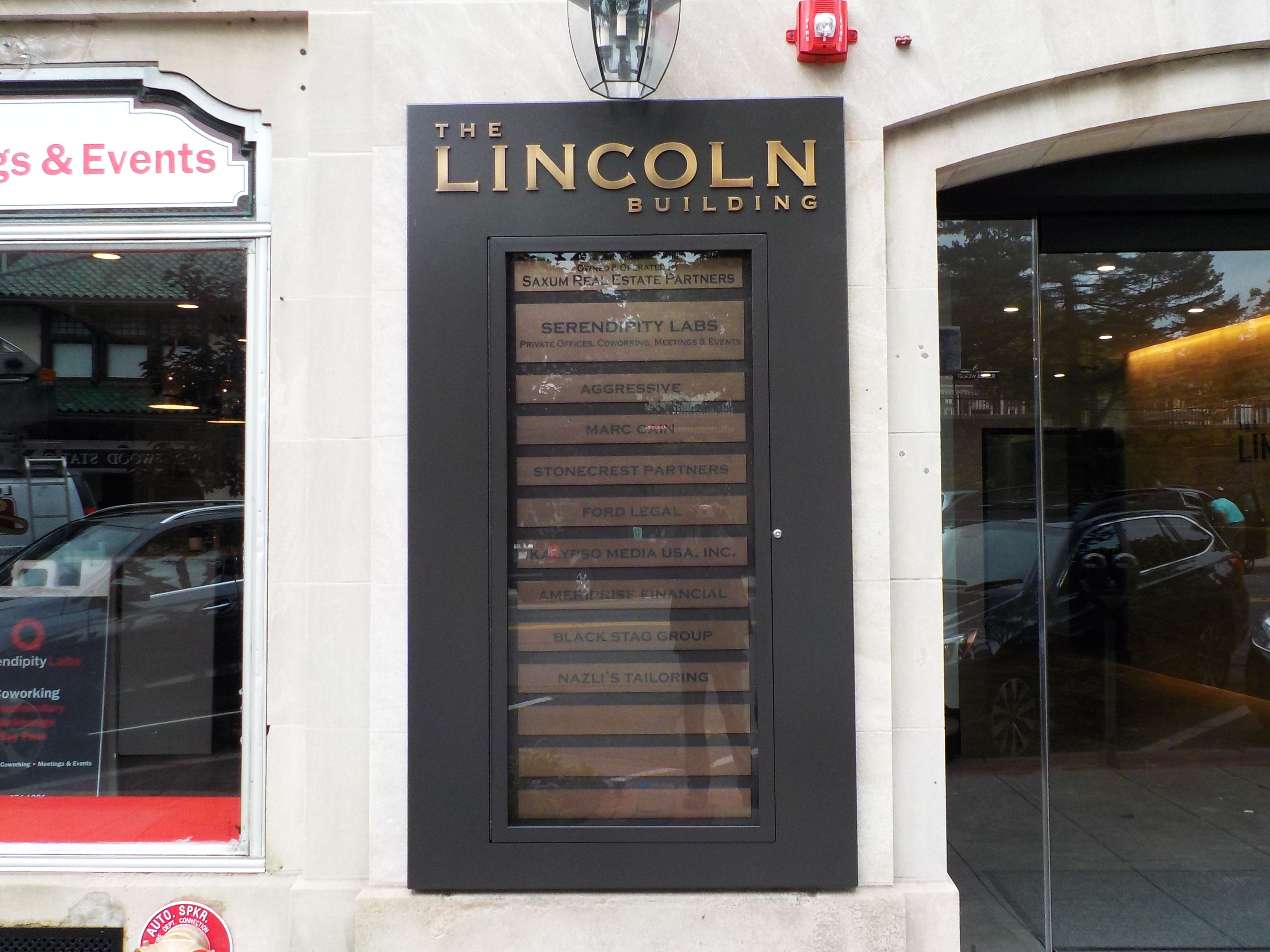 Saxum Directory - New Jersey Carved sign by Loumarc Signs