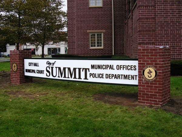 Summit Police - New Jersey Monument Pylon by Loumarc Signs