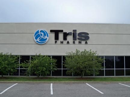 Channel letters sign for Tris Pharma