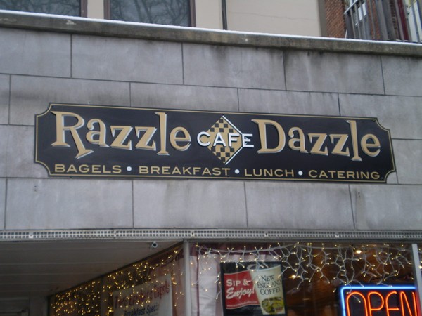 Acrylic sign for Razzle Dazzle