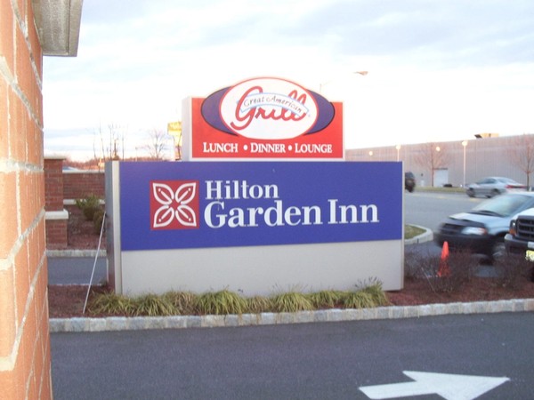 Interally illuminated sign for Hilton Garden Inn