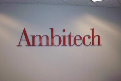 Acrylic sign for Ambitech