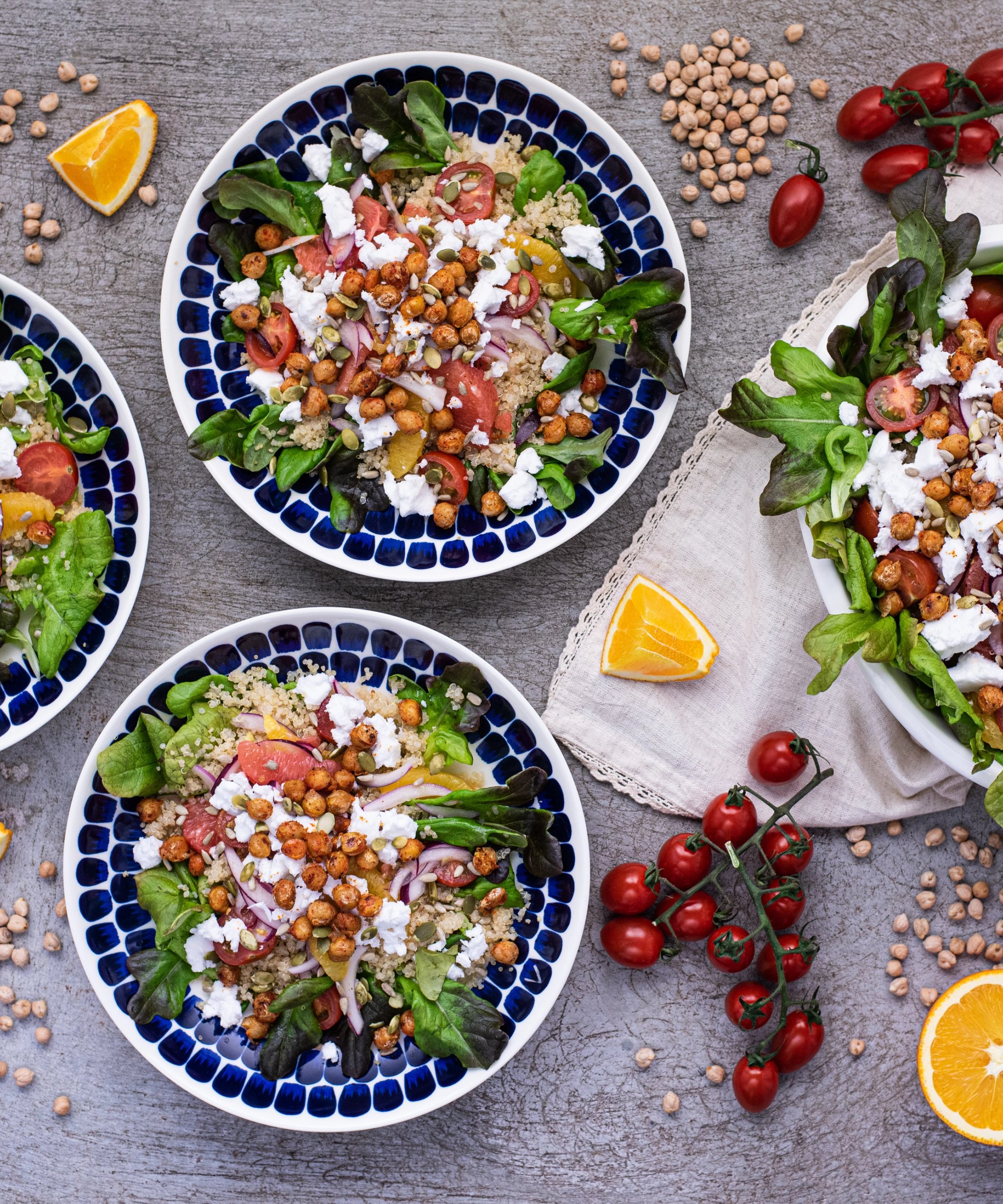 Vahemere salat feta juustu ja apelsiniga