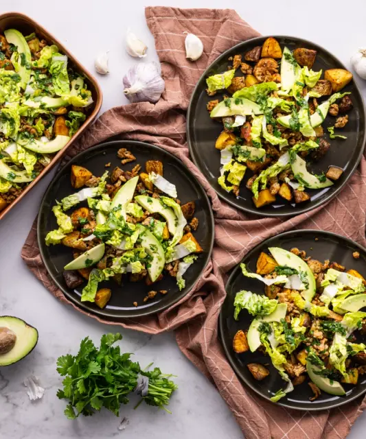 Mexican Chicken Salad with Potatoes & Lime-Coriander Dressing