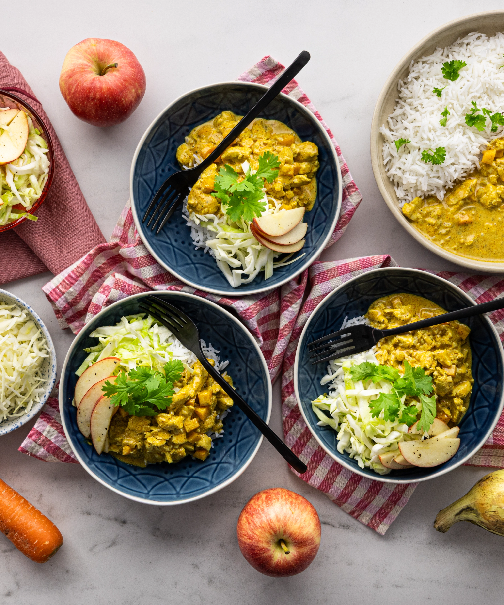 Indian Chicken in Coconut Sauce & Rice
