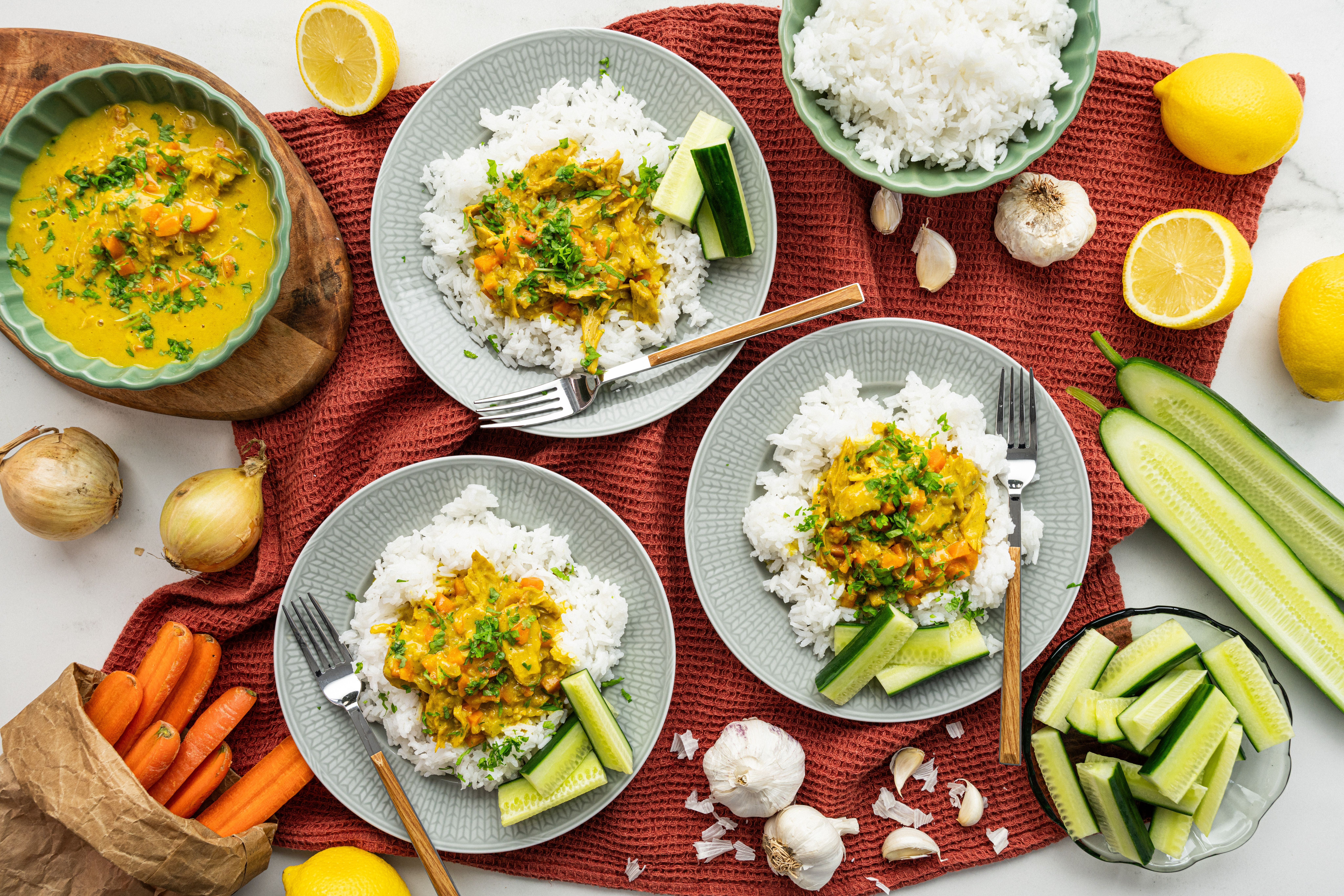 Sitruunainen vegeviillokki & riisiä