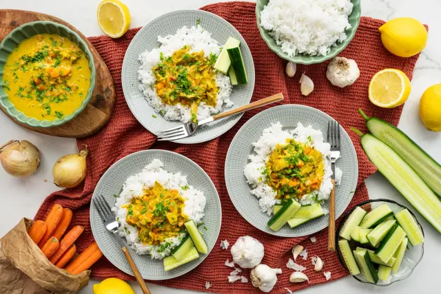 Sitruunainen vegeviillokki & riisiä