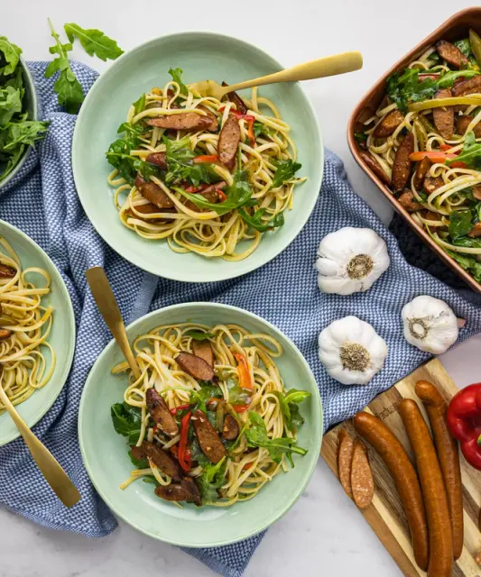 Spanish-style Oven-Roasted Chorizo Pasta