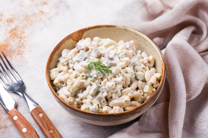 Macaroni Salad with Ham