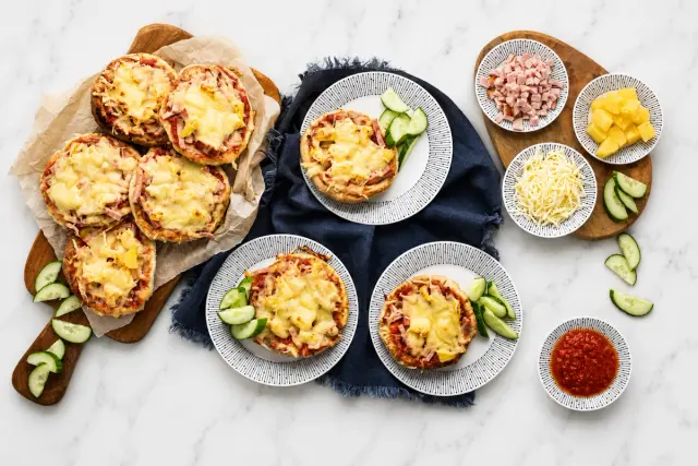 Ruokaboksin mini Tropicana-pizzat