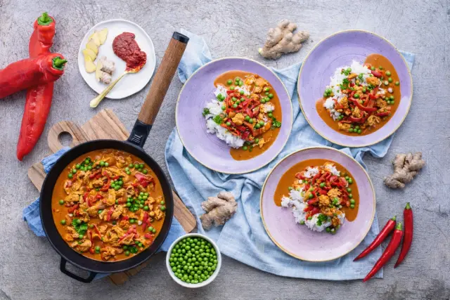 Tandoori Chicken With Vegetables And Basmati Rice