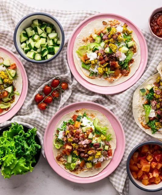 Chicken Tortillas with Crispy Bacon