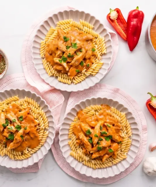 Chicken Paprikash with Pasta