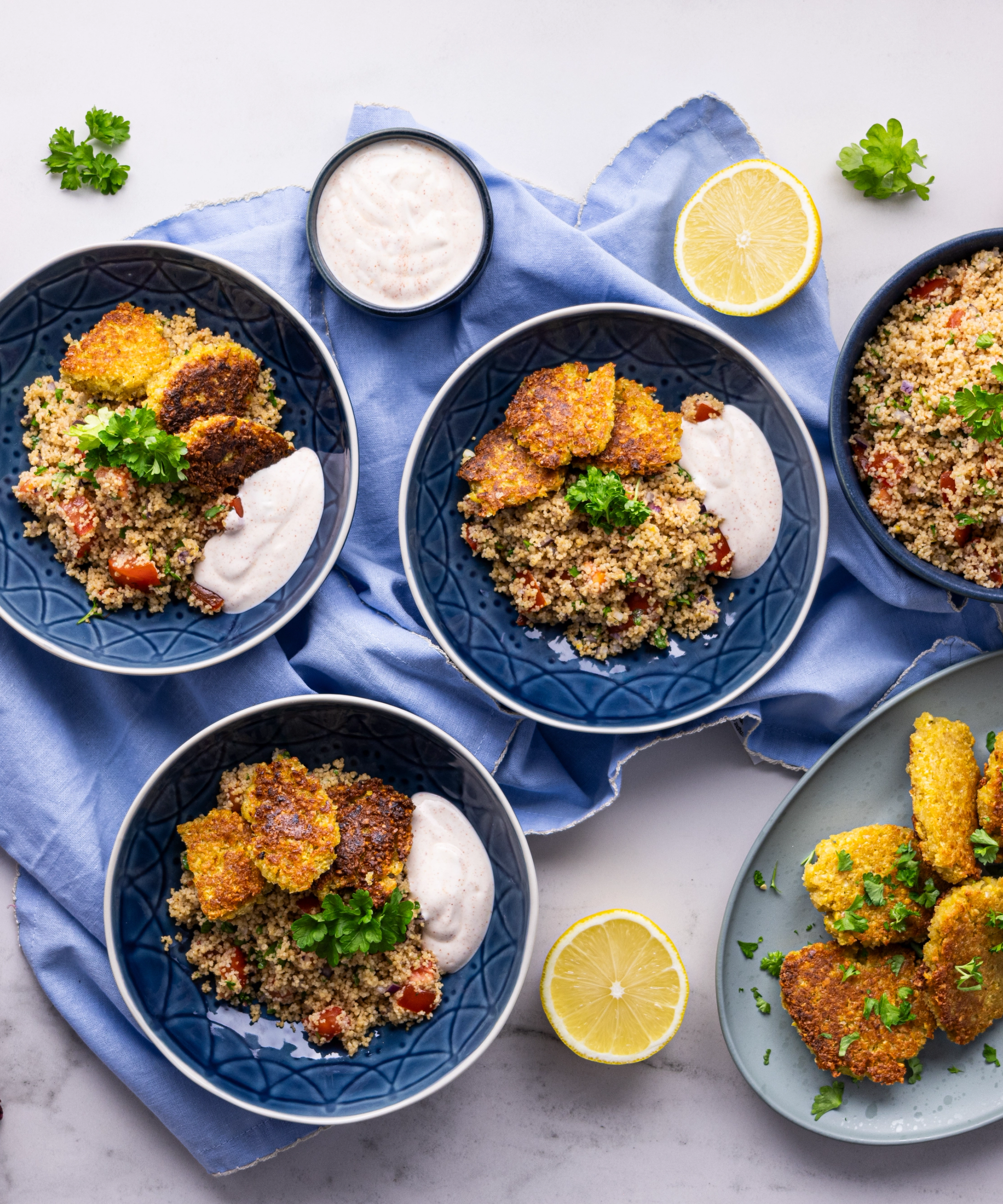Crispy Falafels & Tabbouleh Salad