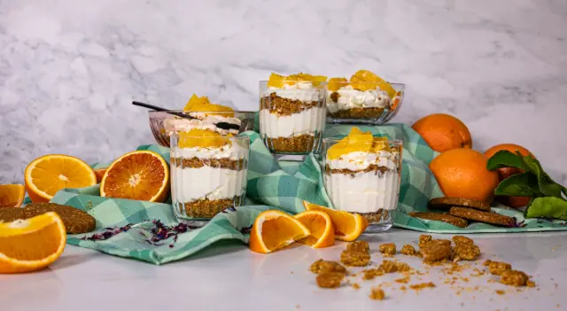 Appelsiinilla maustettu “juustokakku”