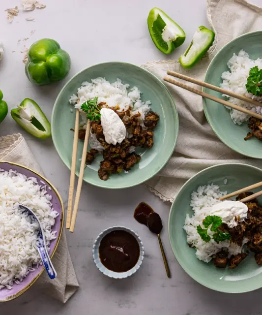 Delicious BBQ Pork with Rice Bowl