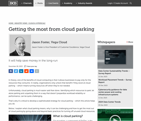 Getting the most from cloud parking