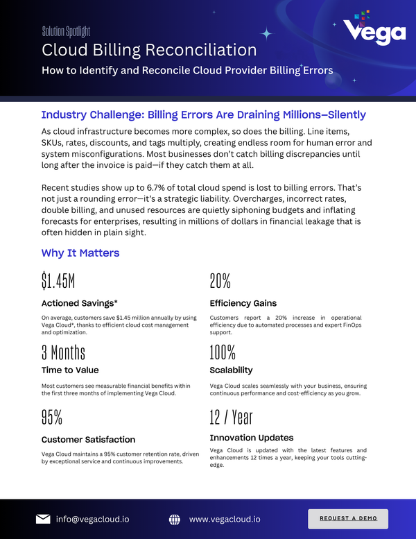 Solution Spotlight: Cloud Billing Reconciliation