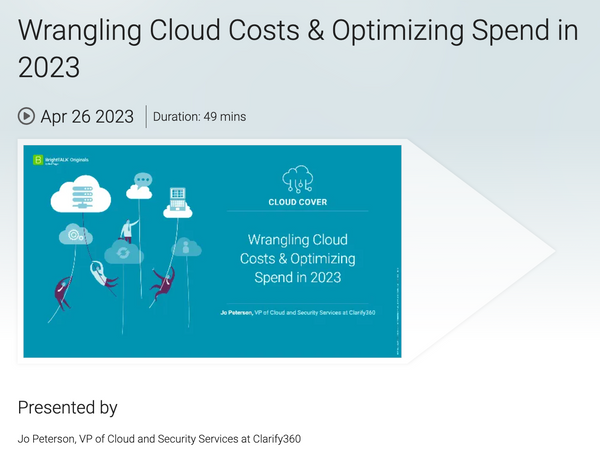 Wrangling Cloud Costs & Optimizing Spend in 2023