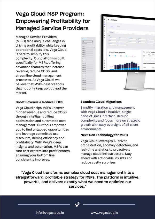 Vega Cloud for MSPs