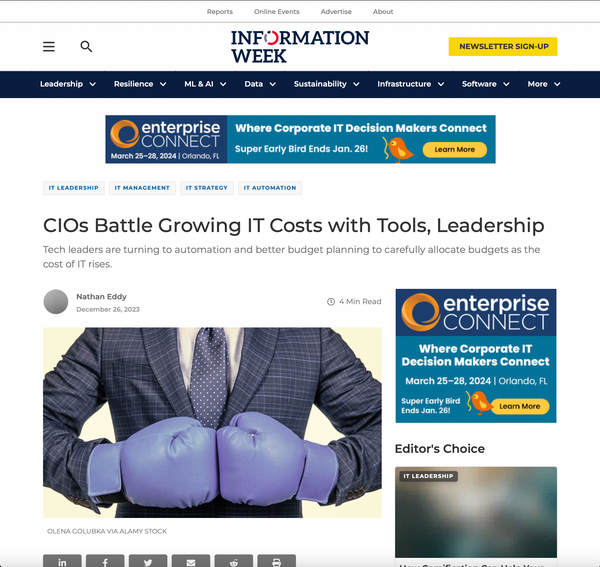 CIOs Battle Growing IT Costs with Tools, Leadership