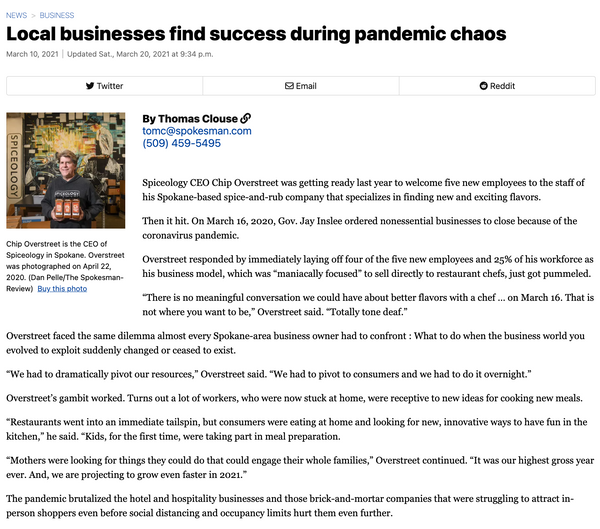 Local businesses find success during pandemic chaos