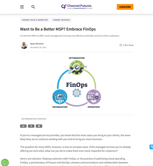Want to Be a Better MSP? Embrace FinOps