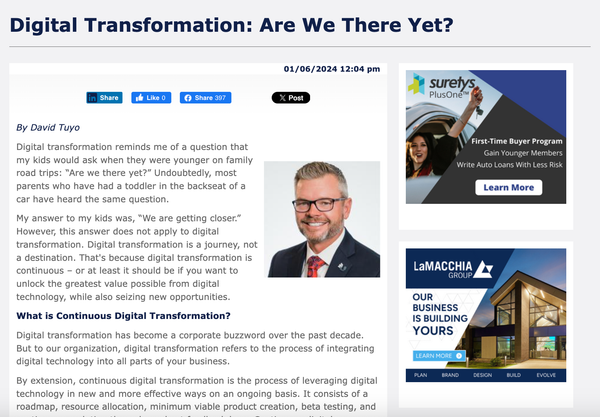 Digital Transformation: Are We There Yet?